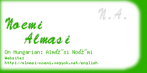 noemi almasi business card
